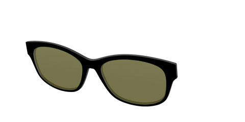 The Black with Green Racquet Sport Lens