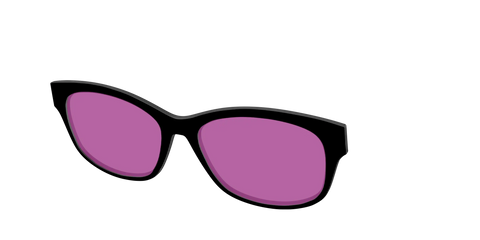 The Black with Violet Golf Lens