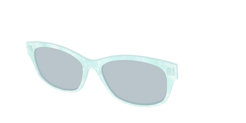 The Oceanic Pearl with Slate Blue Lens