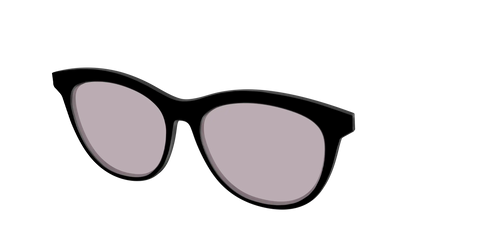 The Black with Gray Gaming Lens