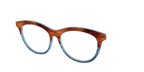 The Blue Wood Waves Crystal