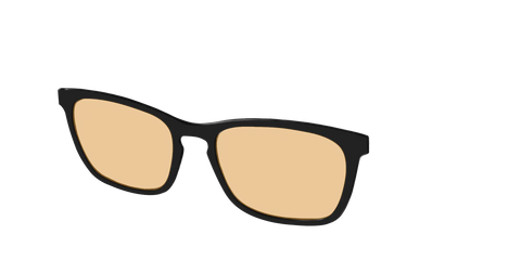 The Black With Umber Brown Lens