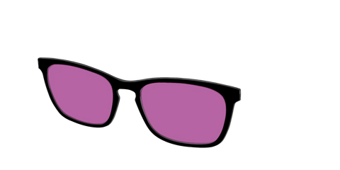 The Black with Violet Golf Lens