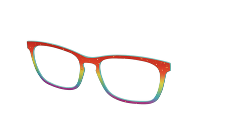 The Spectrum Gradient with Gold Flakes