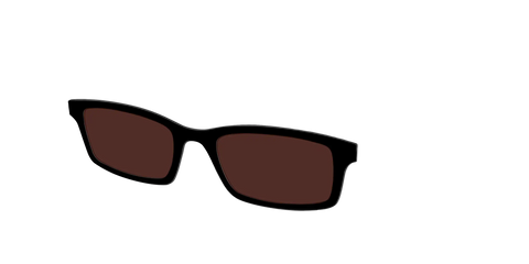 The Black with Brown Golf Lens