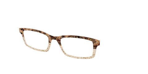 The Khaki Tortoise Crystal Split with Gold Flakes