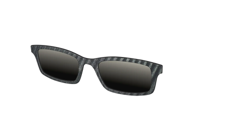 The Polarized Obsidian Stripe Sun Top