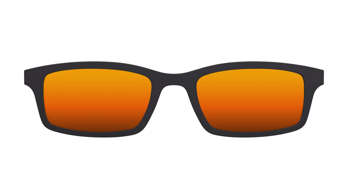 The Polarized Orange Reflective Sun Top