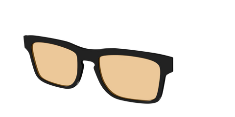 The Black With Umber Brown Lens