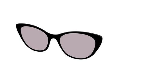 The Black with Gray Gaming Lens