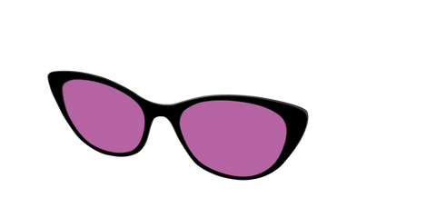 The Black with Violet Golf Lens
