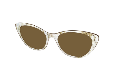 The Polarized Ivory Sand Pearl Shell Sun Top
