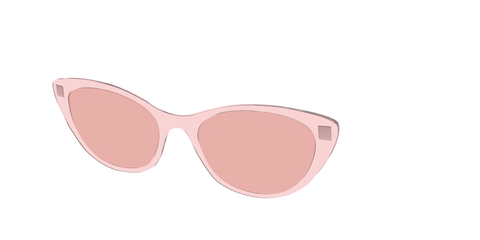 The Pink Crystal With Coral Pink Lens