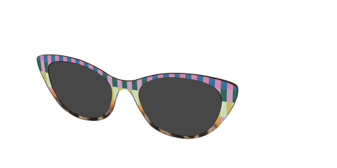 The Polarized Summer Stripes Tortoise Sun Top
