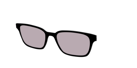 The Black with Gray Gaming Lens