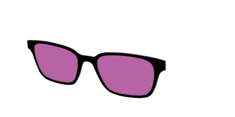 The Black with Violet Golf Lens