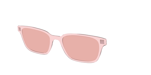 The Pink Crystal With Coral Pink Lens