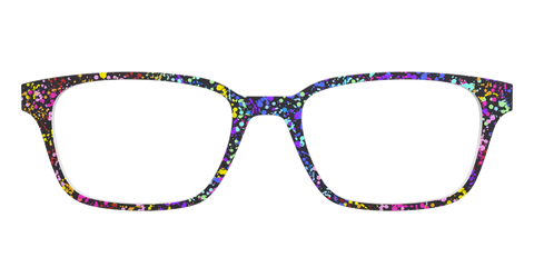 The Rainbow Splatter Black