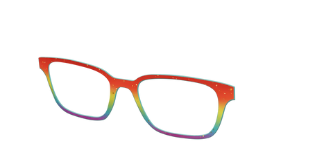 The Spectrum Gradient with Gold Flakes