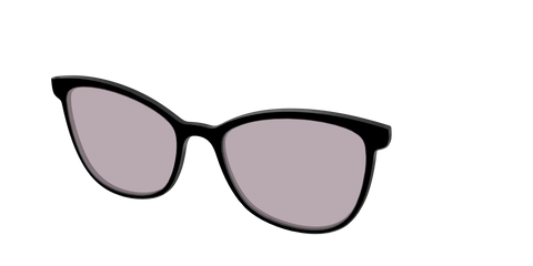 The Black with Gray Gaming Lens