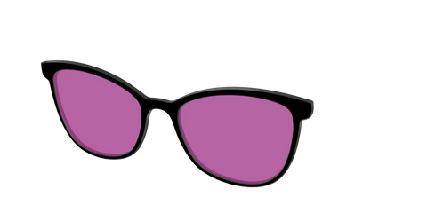 The Black with Violet Golf Lens