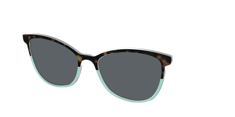 The Polarized Matcha Split Sun Top