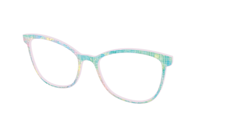 The Pastel Gradient with Holographic Hatching