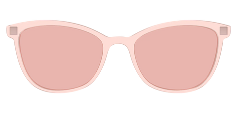 The Pink Crystal With Coral Pink Lens