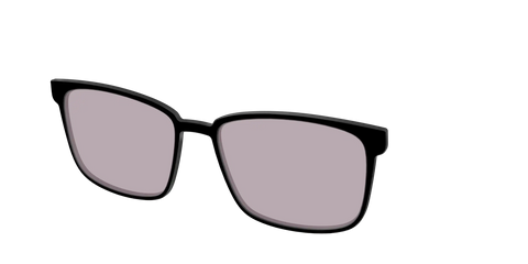The Black with Gray Gaming Lens