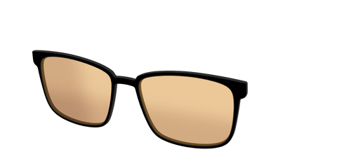 The Black With Umber Brown Lens