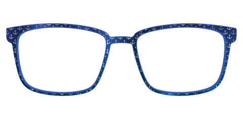 The Blue Shimmer with Silver Foil Anchors