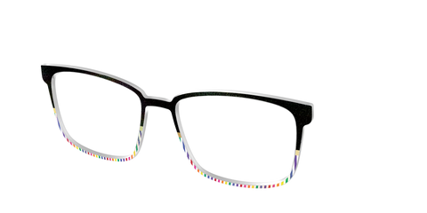The Chic Pride Stripes Crystal with Gold Foil