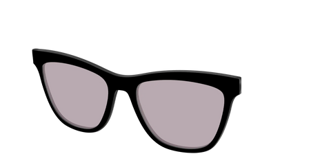The Black with Gray Gaming Lens
