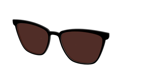 The Black with Brown Golf Lens