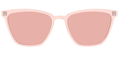 The Pink Crystal With Coral Pink Lens