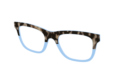 The Denim Tortoise Crystal Split