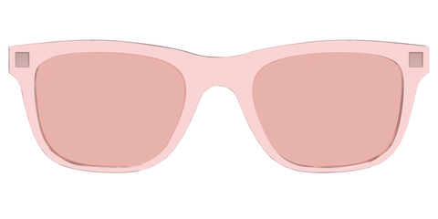 The Pink Crystal With Coral Pink Lens