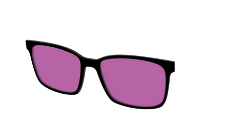 The Black with Violet Golf Lens