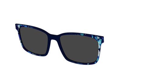 The Polarized Indigo Tortoise Sun Top