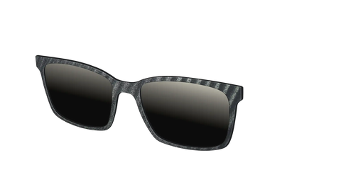 The Polarized Obsidian Stripe Sun Top