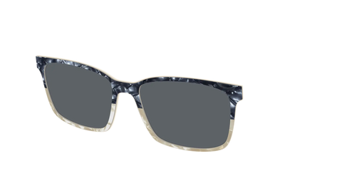The Polarized Navy to Taupe Pearl Split Sun Top