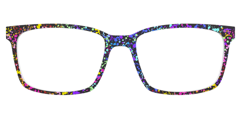 The Rainbow Splatter Black