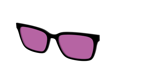 The Black with Violet Golf Lens