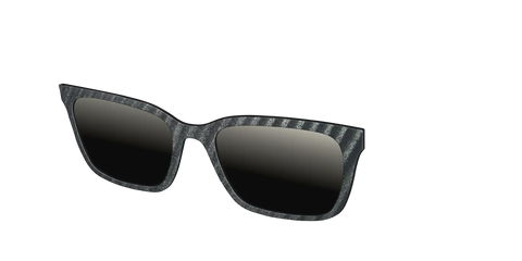 The Polarized Obsidian Stripe Sun Top