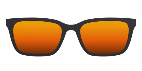 The Polarized Orange Reflective Sun Top