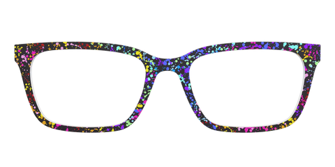 The Rainbow Splatter Black