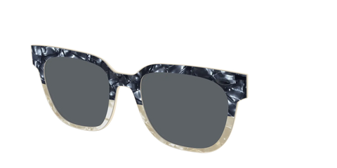 The Polarized Navy to Taupe Pearl Split Sun Top