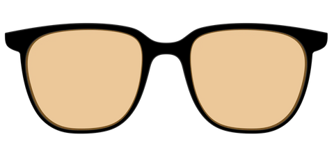 The Black With Umber Brown Lens