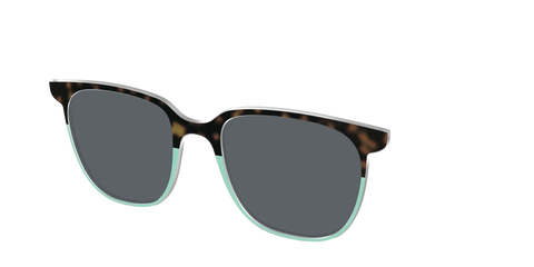 The Polarized Matcha Split Sun Top