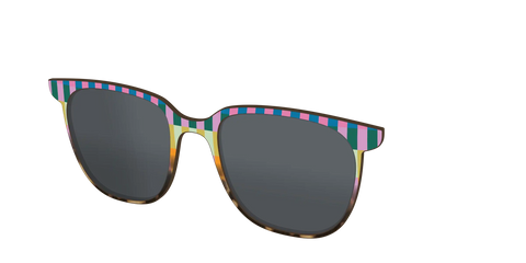 The Polarized Summer Stripes Tortoise Sun Top